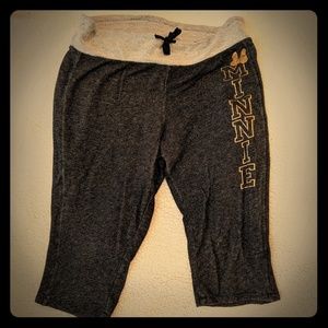Authentic DisneyParks Cropped Lounge Minnie Pants